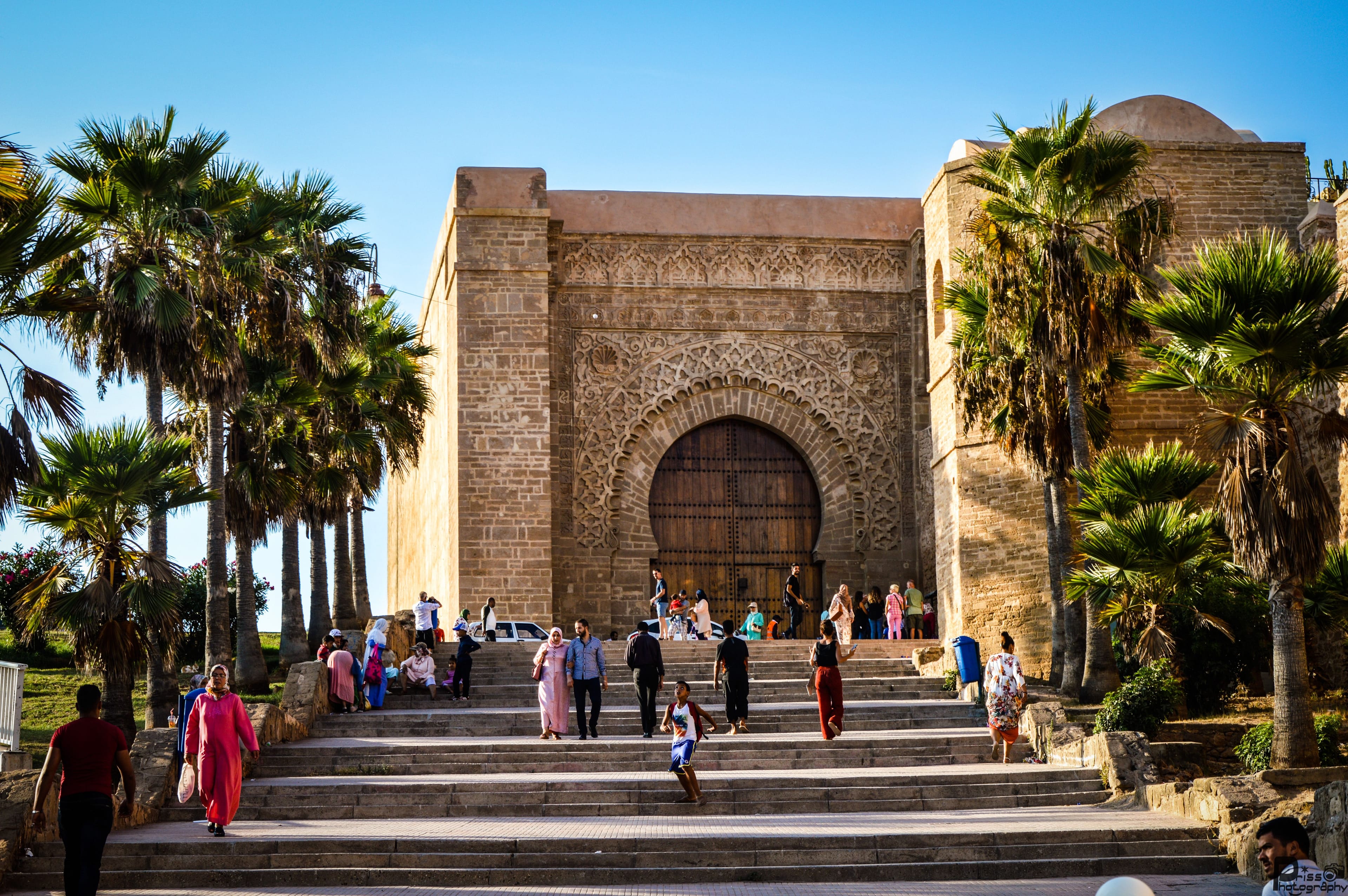 The gate of the Kasbah of the Udayas in Rabat